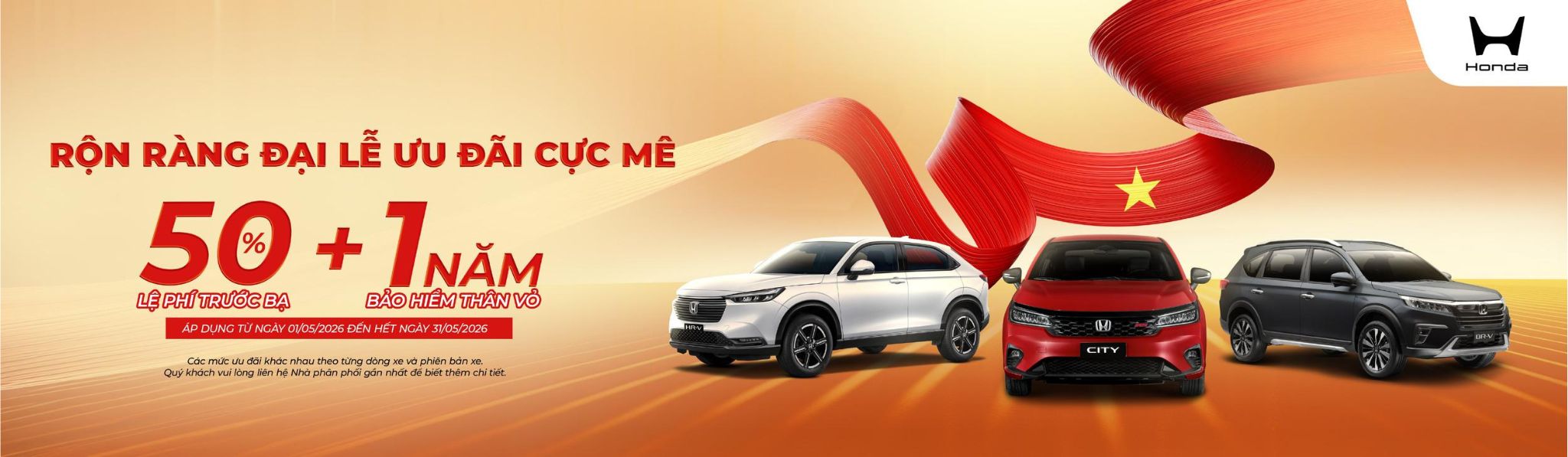 Khuyến mãi Honda tháng 6/2026